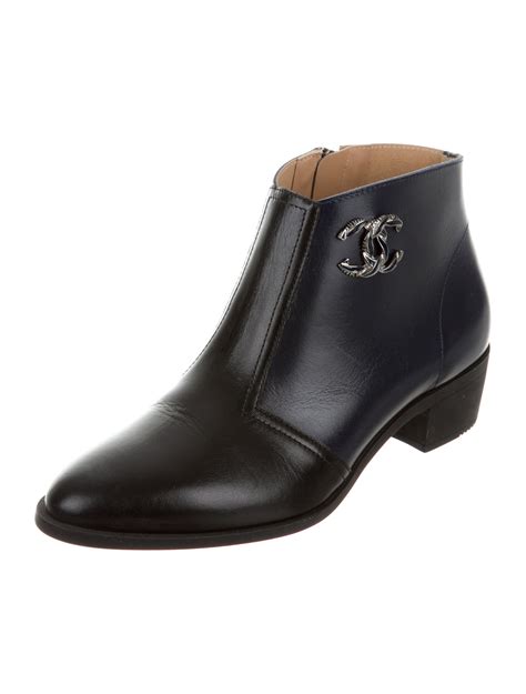 blue chanel shoes|chanel ankle boots for women.